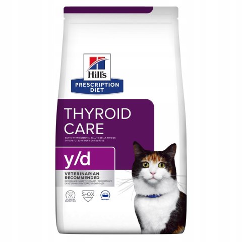 HILL'S Thyroid Care y/d - sucha karma dla kota - 1,5 kg (WYPRZEDAŻ)