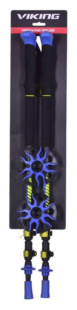 Kije Viking Carbo Lite Trekking czarno/limonkowe