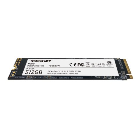 SSD Patriot P300 M.2 PCI-Ex4 NVMe 512GB 1,7GB/s (WYPRZEDAŻ)