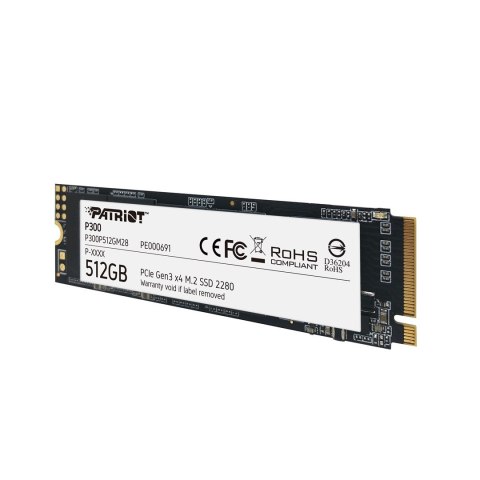 SSD Patriot P300 M.2 PCI-Ex4 NVMe 512GB 1,7GB/s (WYPRZEDAŻ)