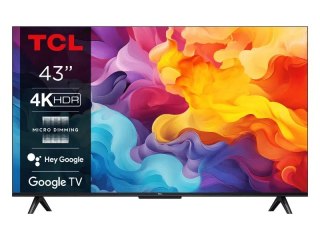 Telewizor TCL 43V6B LED 43'' 4K Ultra HD Google TV Dolby Audio DVB-T2 Czarny (WYPRZEDAŻ)