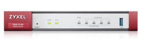 Firewall Zyxel USGFLEX50HP Entry bundle (+1 YR Entry Defense Pack) 5xWAN/LAN SPI Firewall: 2000 Mbps Max. IPSec VPN: 20 PoE