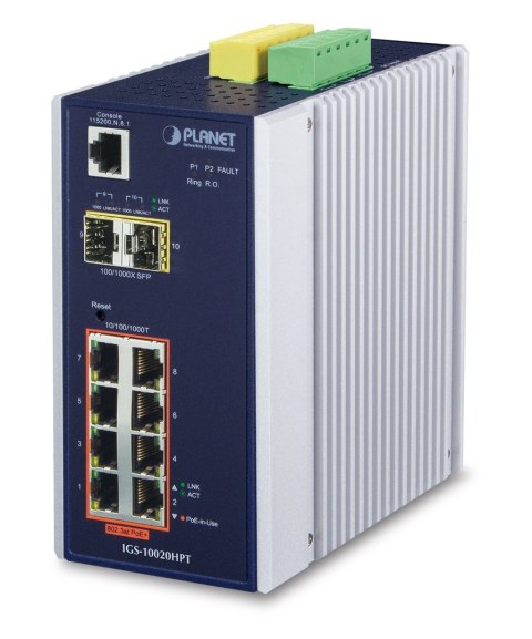 Switch Planet IGS-10020HPT (8x 10/100/1000Mbps)