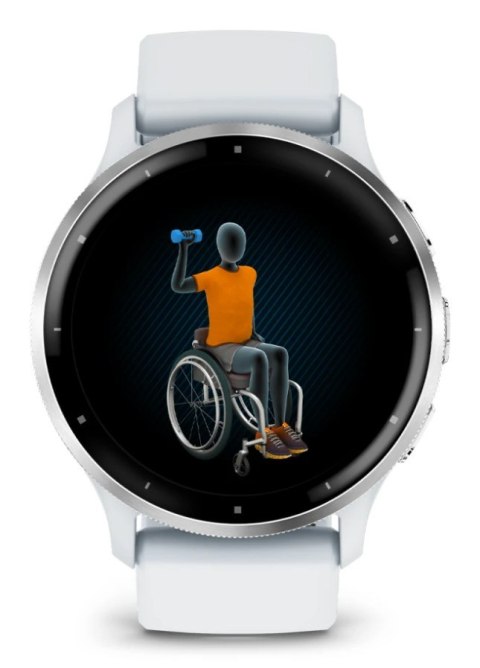 Zegarek sportowy Garmin Venu 3 AMOLED 45mm Biały (WYPRZEDAŻ)